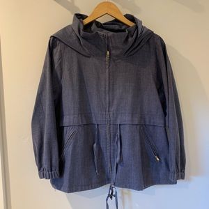 Modern Citizen chambray hooded jacket